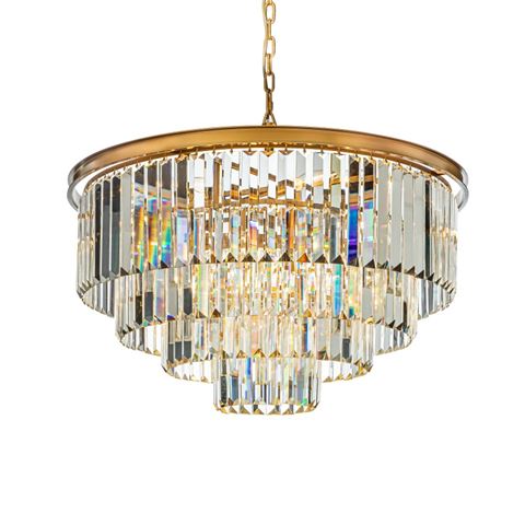 Kroonluchter Hilton 81 cm - Goud - Glas