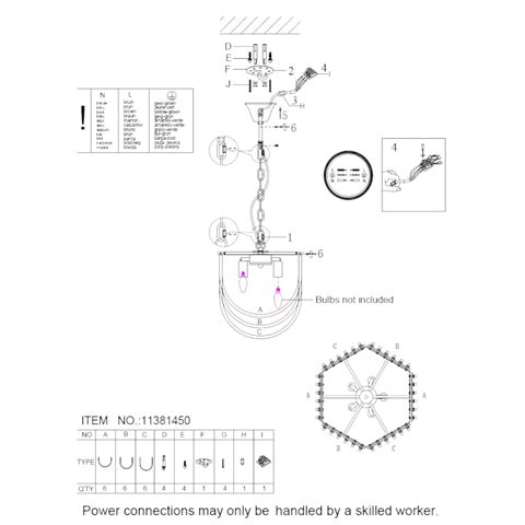 Chandelier Chelsea 41cm