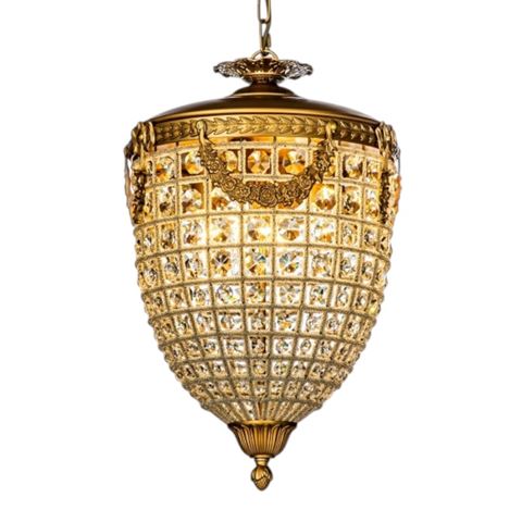 Kroonluchter Empire 48 cm - Goud - IJzer & Glas
