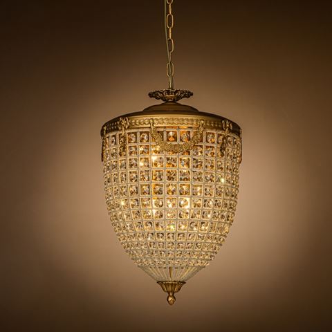 Chandelier Empire 65 cm - Gold - Iron & Glass