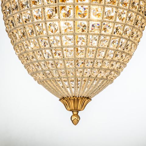 Chandelier Empire 85 cm - Gold - Iron & Glass