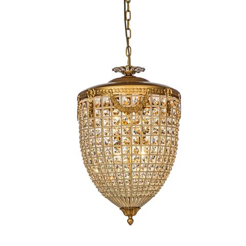 Chandelier Empire 85 cm - Gold - Iron & Glass