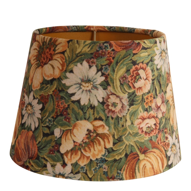 Lampshade 20 cm - Round - Green - Fabric