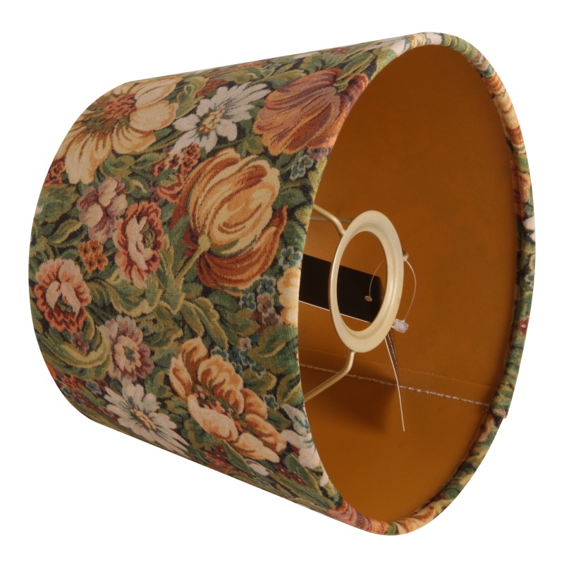 Lampshade 20 cm - Round - Green - Fabric