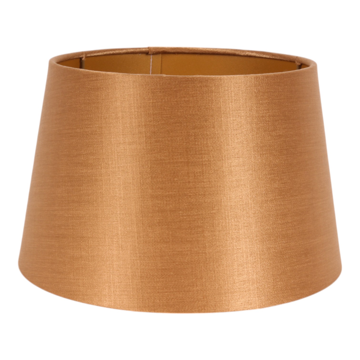 Lampshade 25 cm - Round - Gold - Fabric