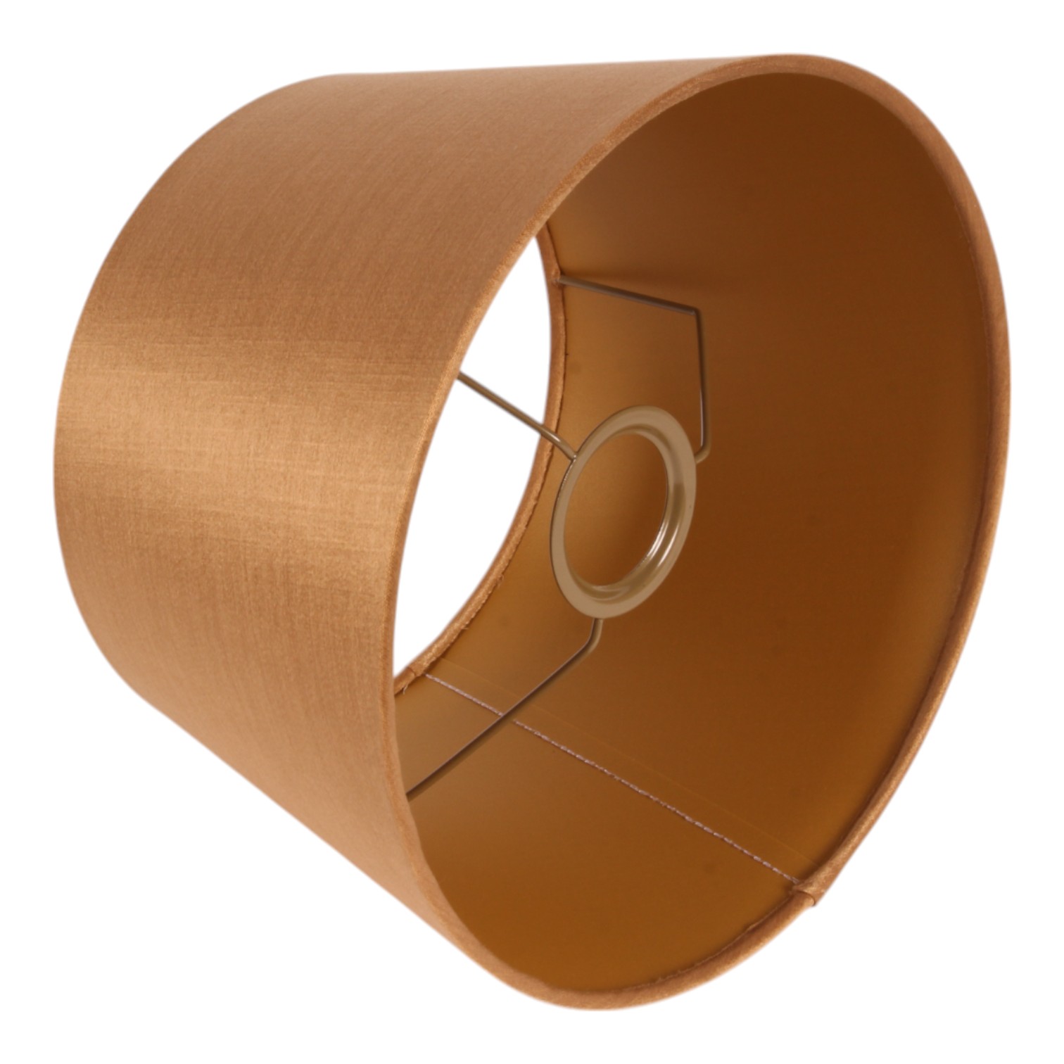 Lampshade 25 cm - Round - Gold - Fabric