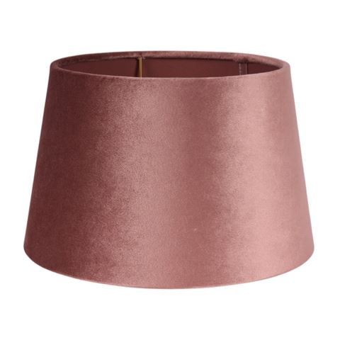 Lampenkap 25 cm - Rond - Roze - Stof