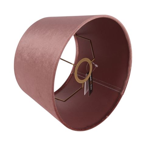 Lampenkap 25 cm - Rond - Roze - Stof