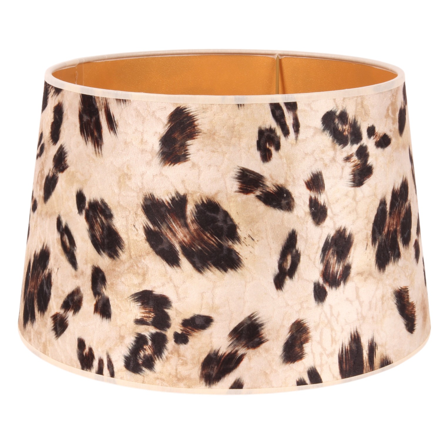 Lampenkap 25 cm - Dierenprint - Beige - Stof