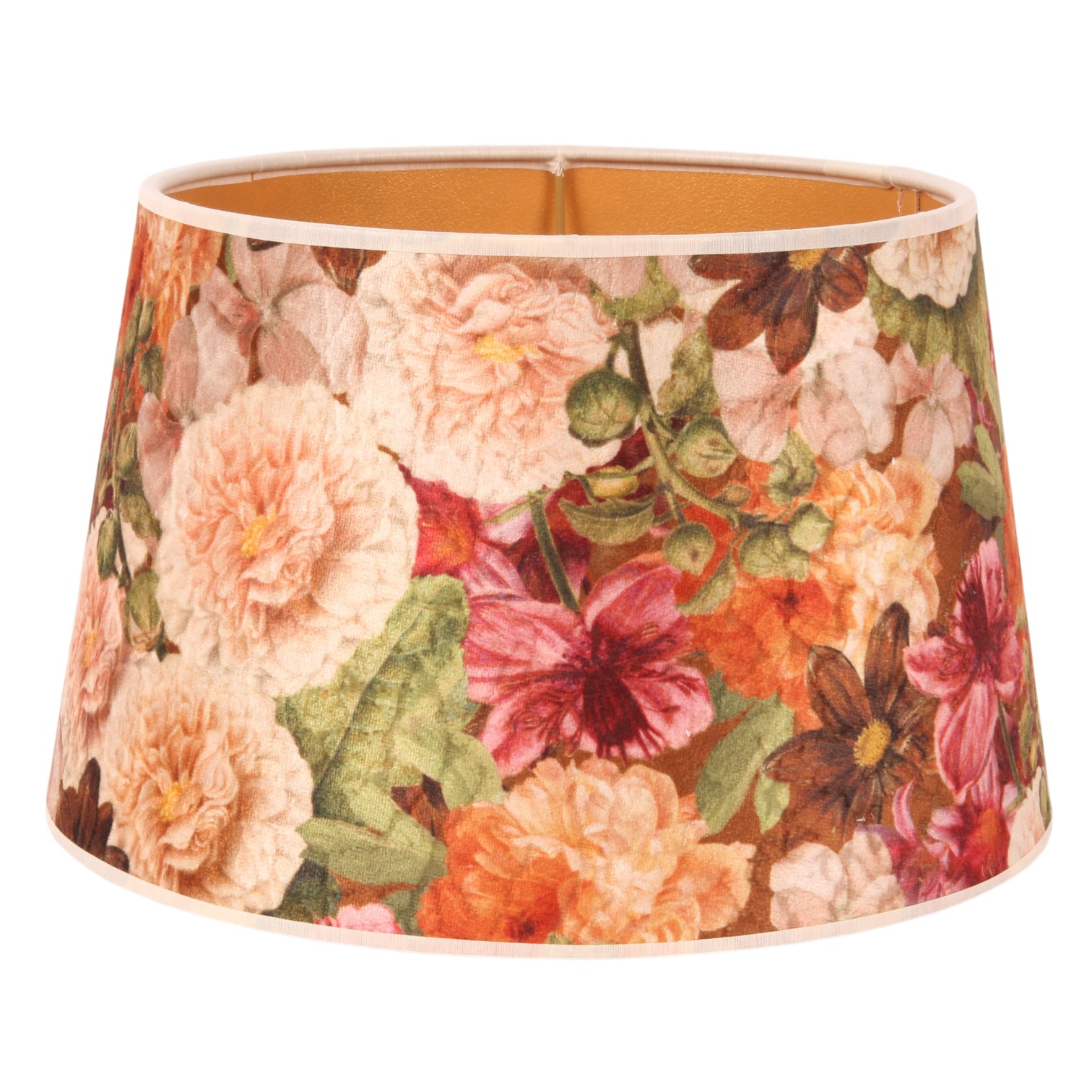 Lampenkap 25 cm - Bloemenprint - Meerkleurig - Stof