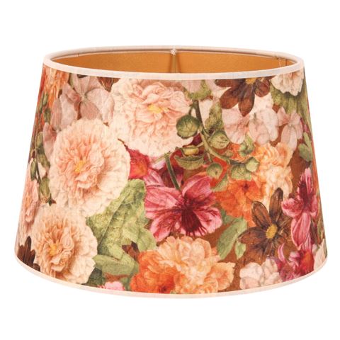 Lampenkap 25 cm - Bloemenprint - Meerkleurig - Stof