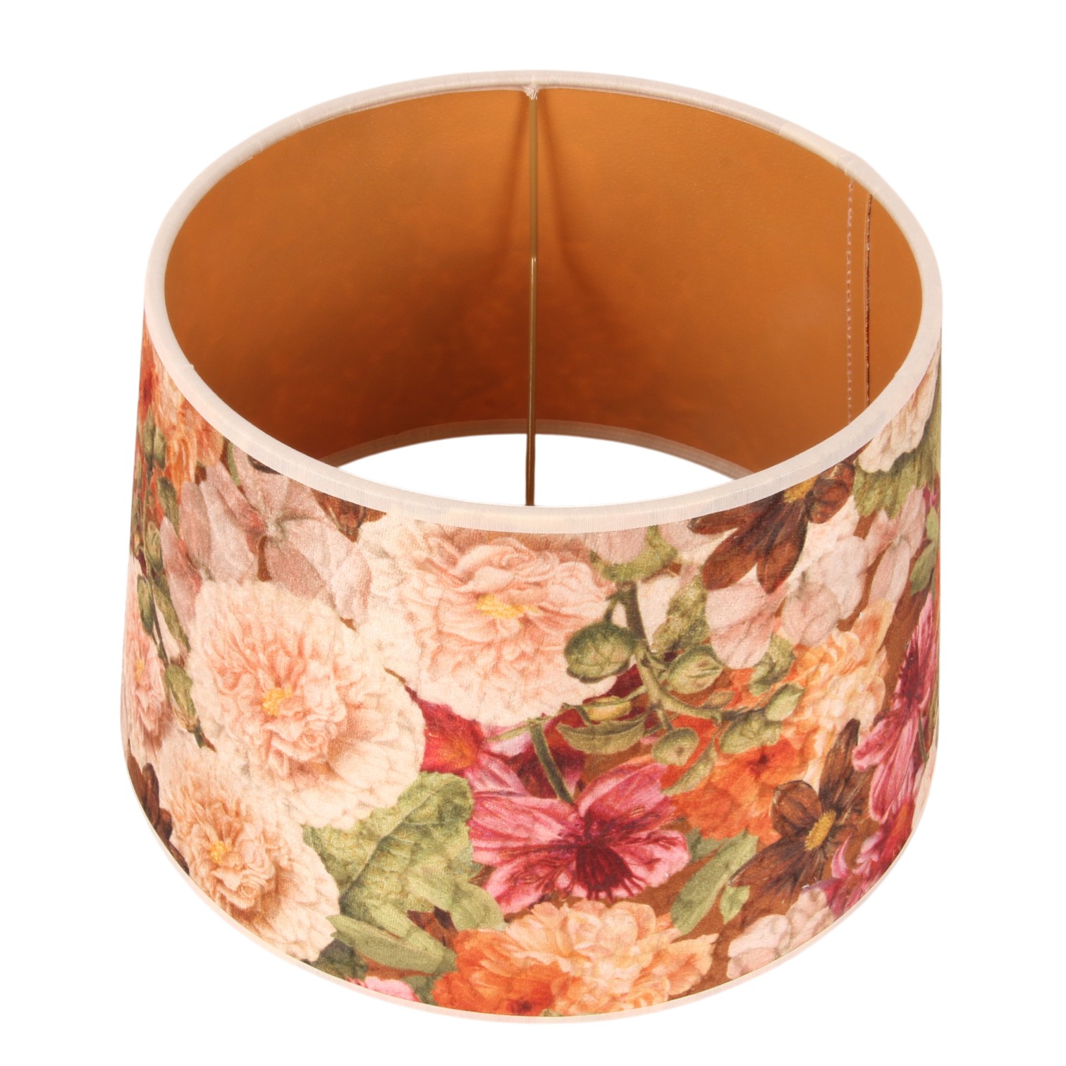 Lampenkap 25 cm - Bloemenprint - Meerkleurig - Stof