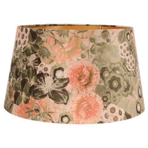 Lampenkap 30 cm - Bloemenprint - Roze - Stof