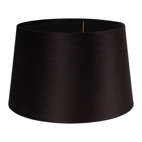 Lampshade 30 cm - Round - Black - Fabric
