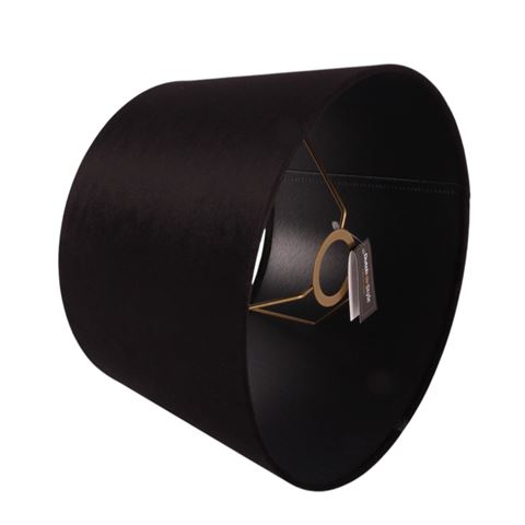 Lampshade 30 cm - Round - Black - Fabric