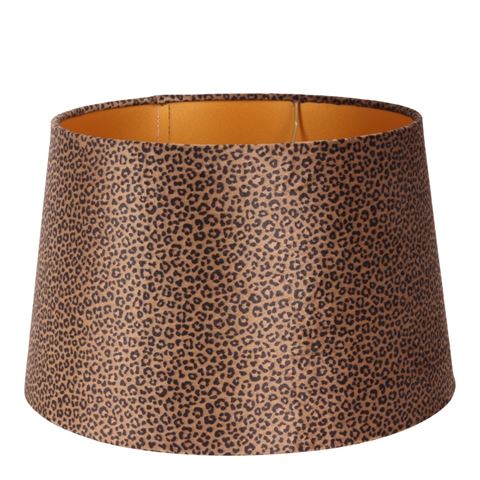Lampshade 30 cm - Leopard Print - Brown - Fabric