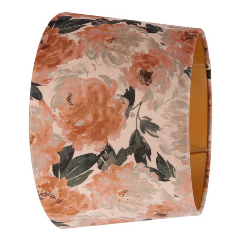 Lampshade 30 cm - Floral Print - Pink - Fabric