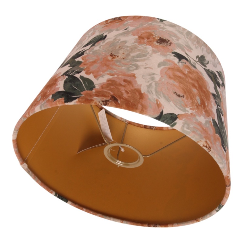 Lampshade 30 cm - Floral Print - Pink - Fabric