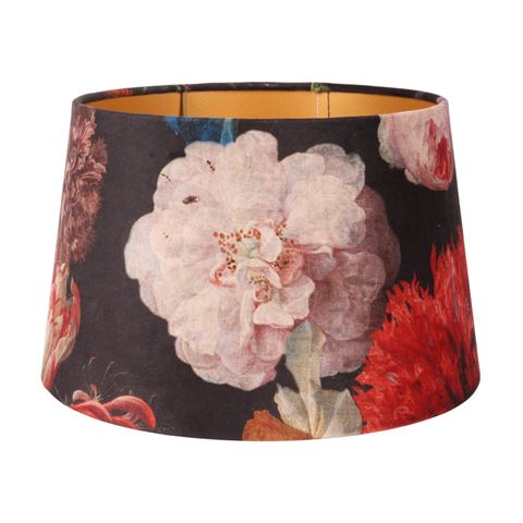 Abat-jour 30 cm - Rond - Rouge - Tissu