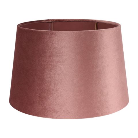 Abat-jour 30 cm - Rond - Rose - Tissu