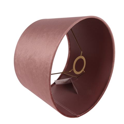 Abat-jour 30 cm - Rond - Rose - Tissu