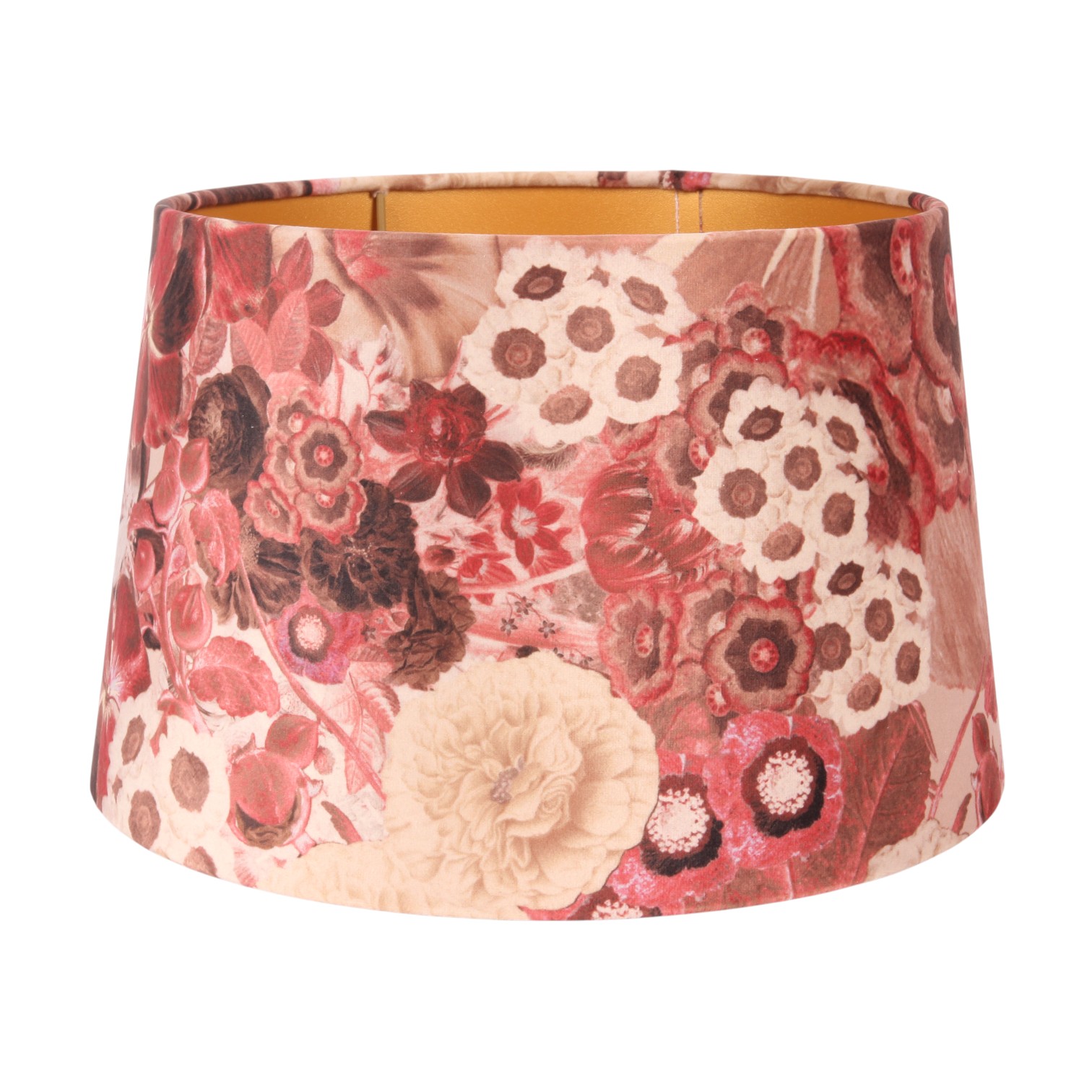 Lampshade 30 cm - Round - Pink - Fabric