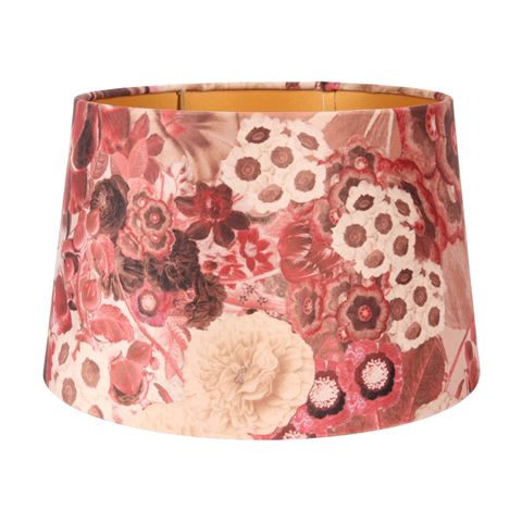 Abat-jour 30 cm - Rond - Rose - Tissu