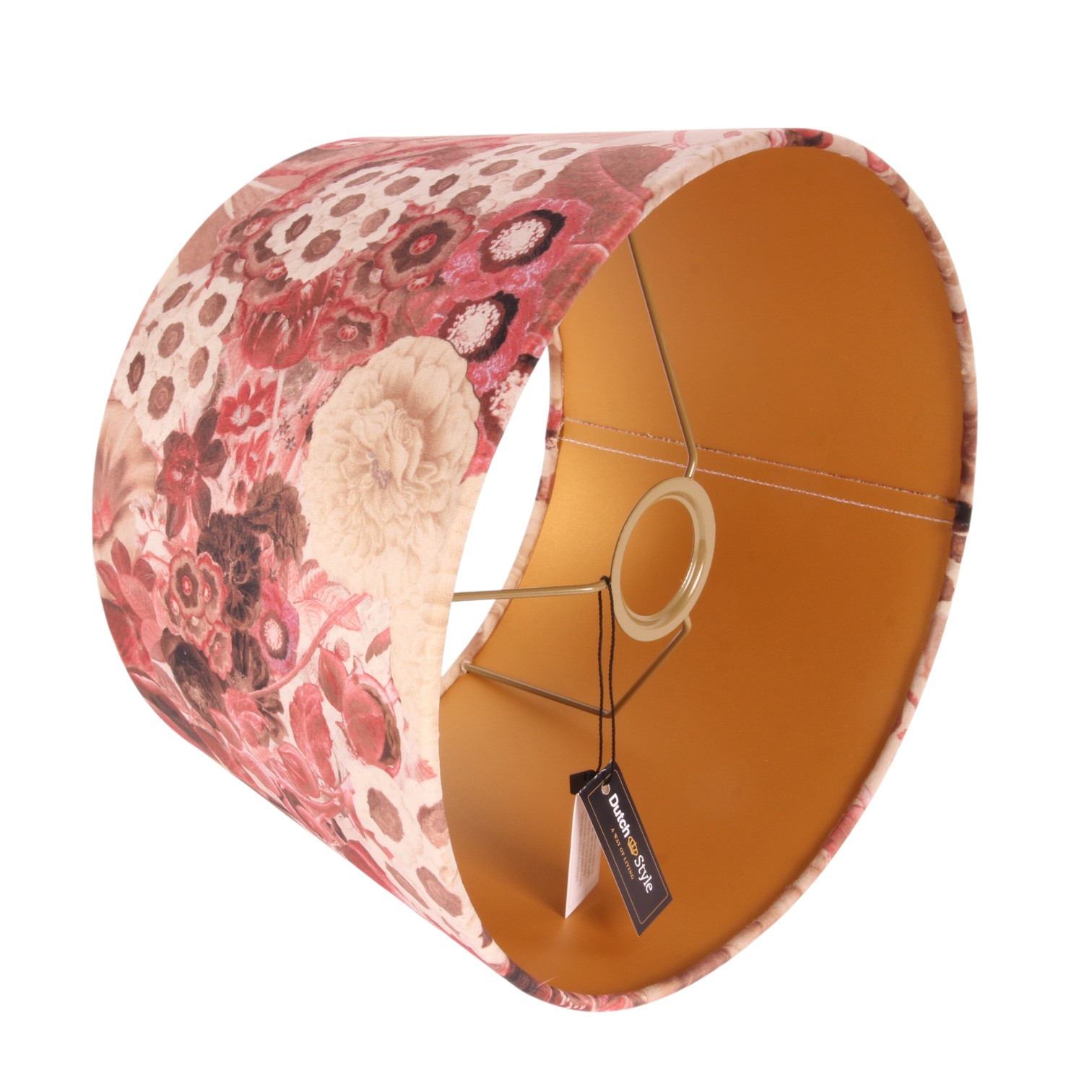 Lampshade 30 cm - Round - Pink - Fabric