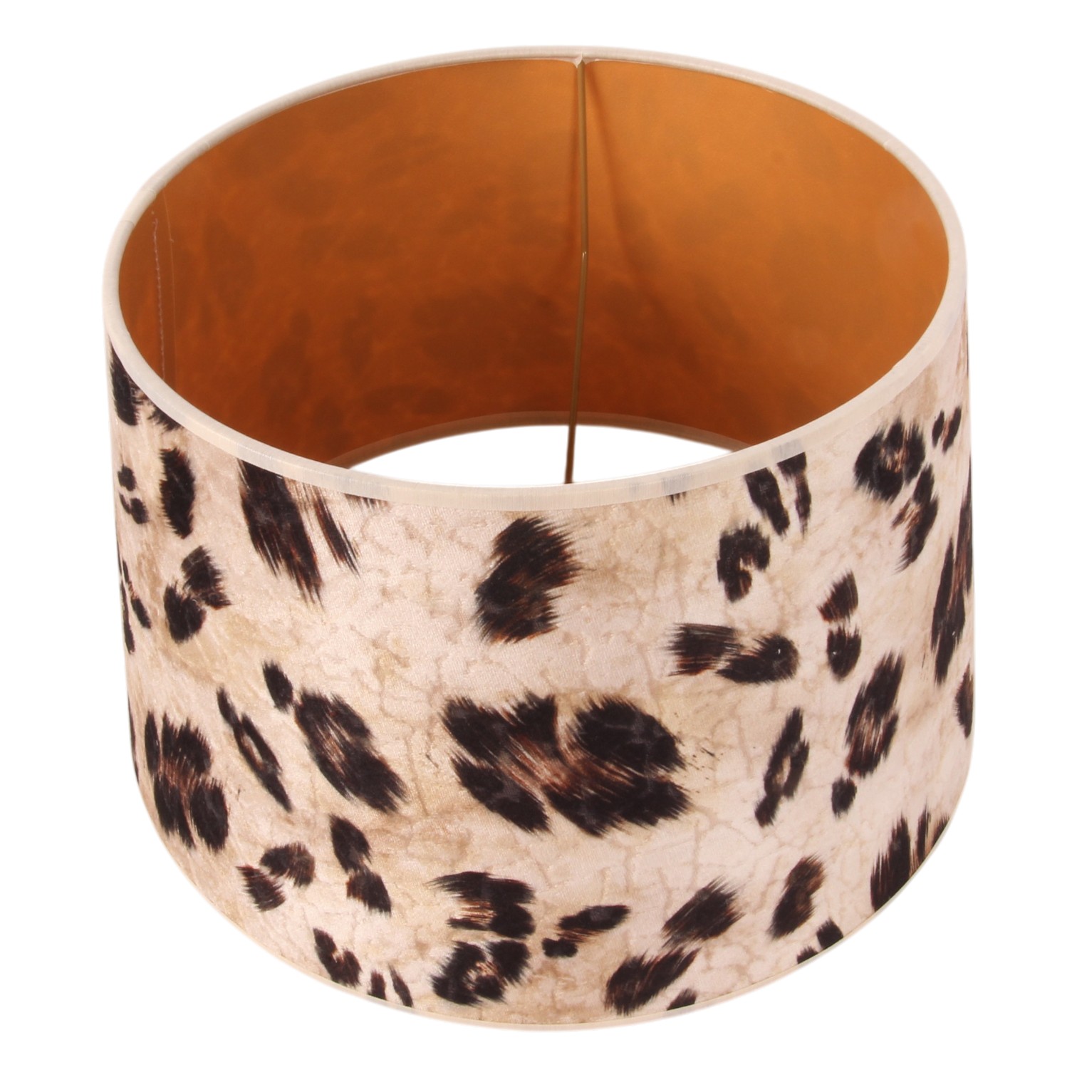 Lampenkap 30 cm - Dierenprint - Beige - Stof