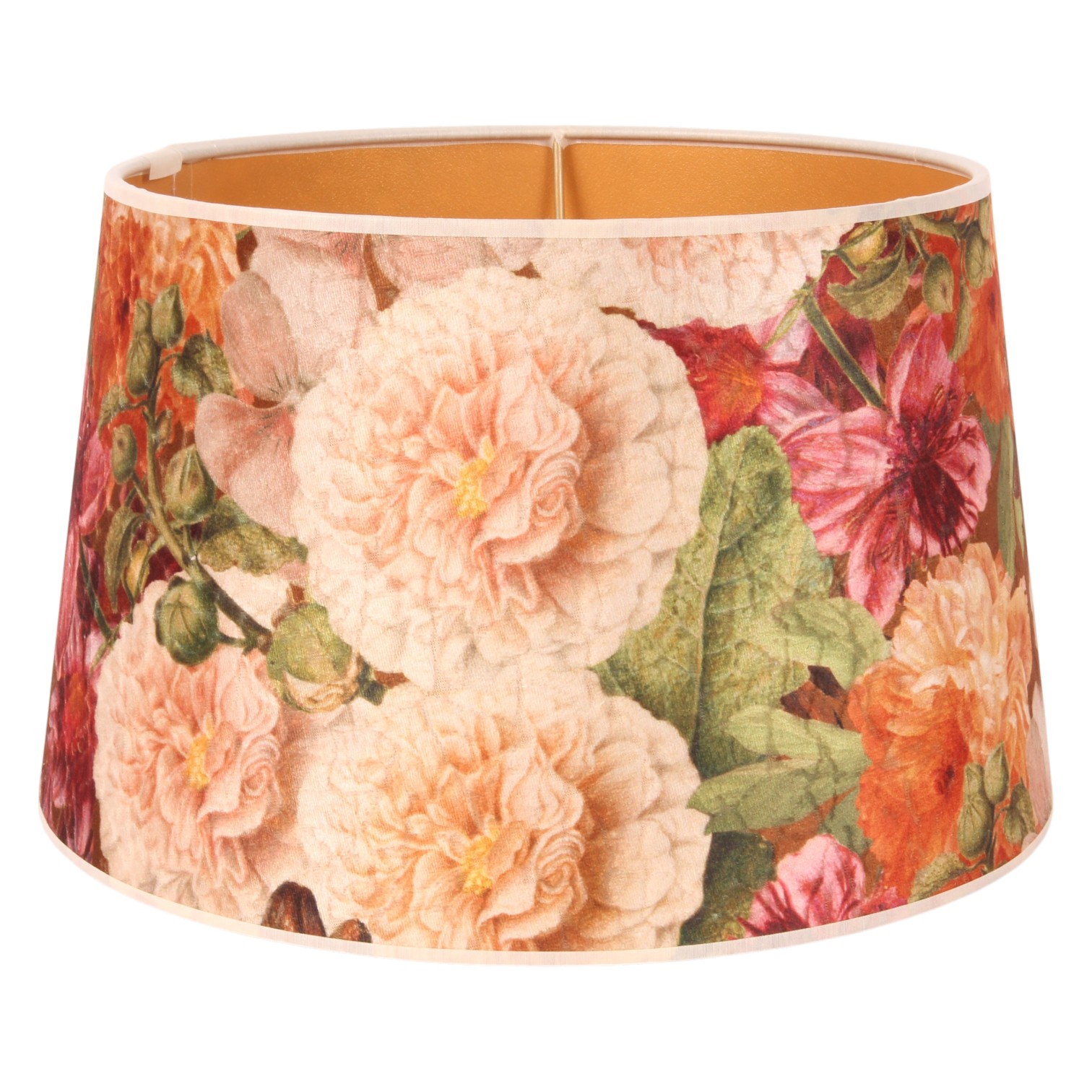 Lampenkap 30 cm - Bloemenprint - Meerkleurig - Stof