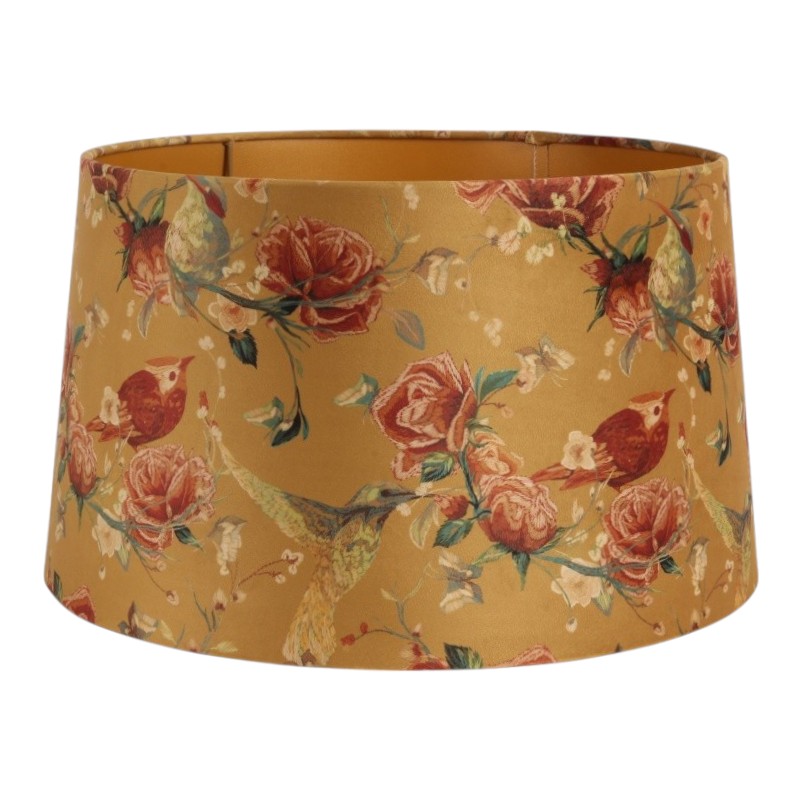 Lampshade 30 cm - Round - Yellow - Fabric