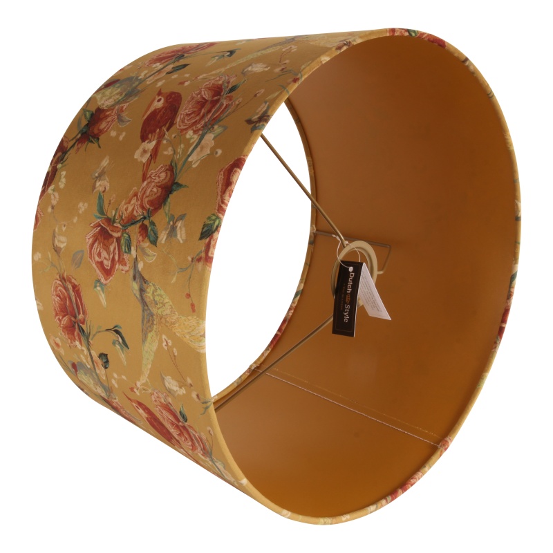 Lampshade 30 cm - Round - Yellow - Fabric