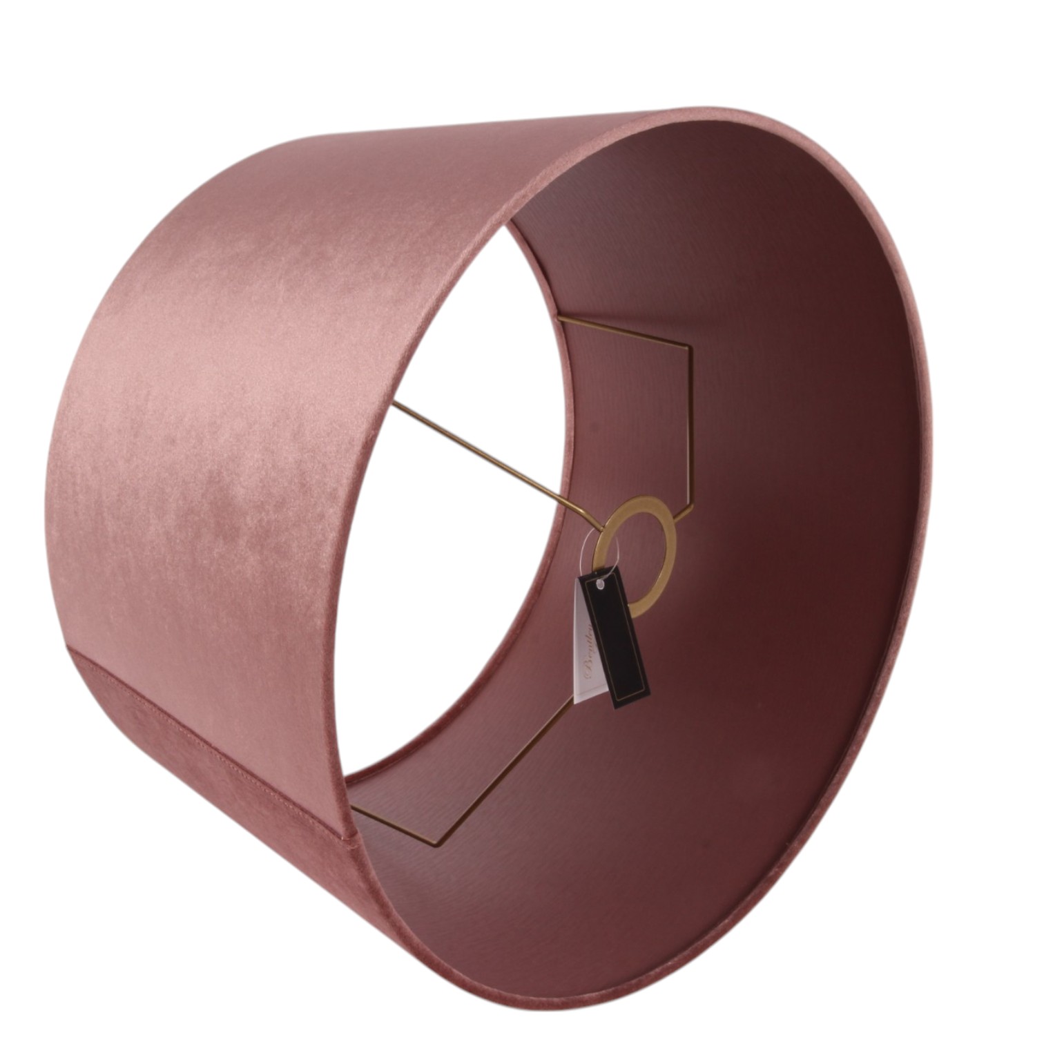 Lampenkap 40 cm - Rond - Roze - Stof