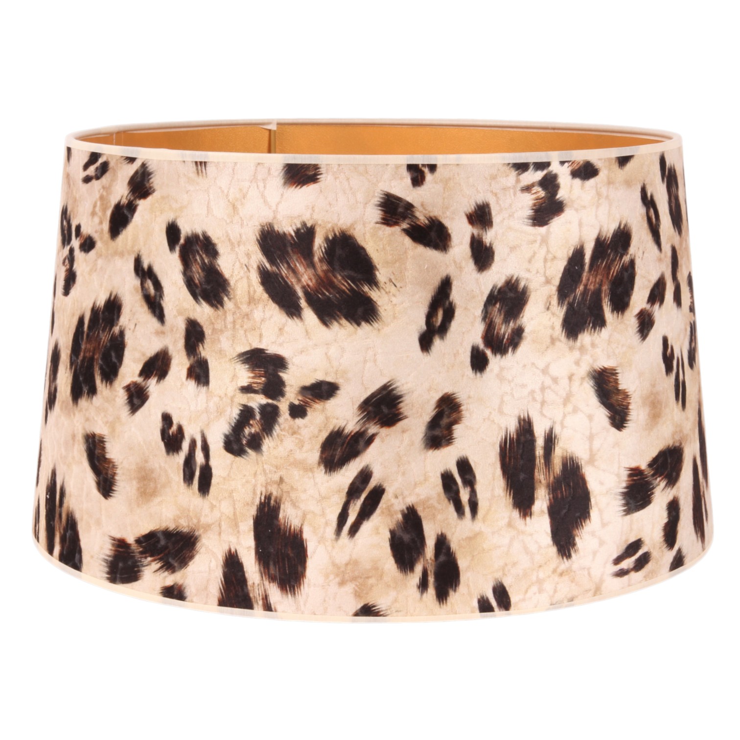 Lampenkap 40 cm - Dierenprint - Beige - Stof