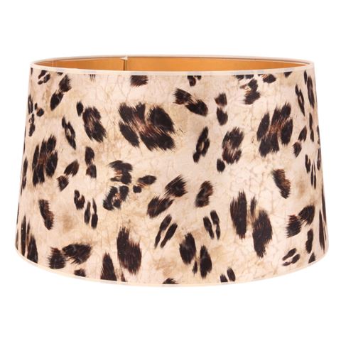 Lampenkap 40 cm - Dierenprint - Beige - Stof