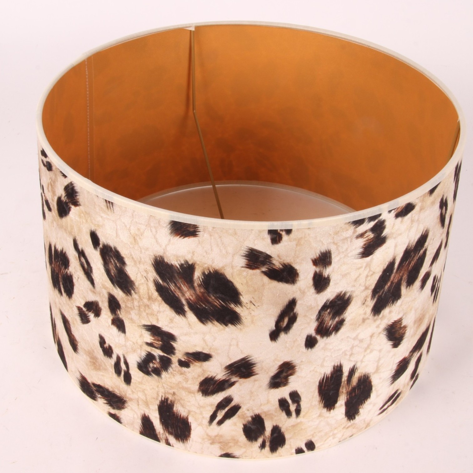 Lampenkap 40 cm - Dierenprint - Beige - Stof