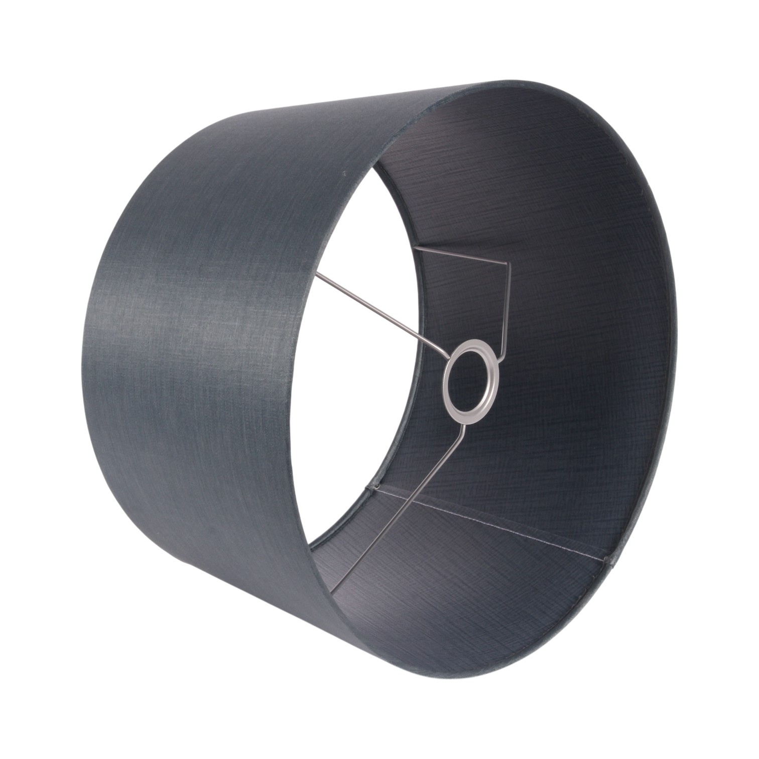 Lampenkap 40 cm - Rond - Blauw - Stof