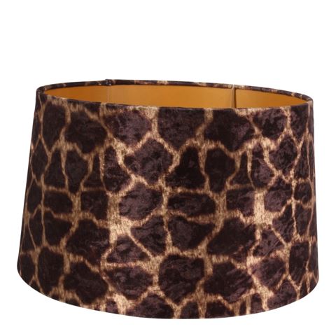 Lampshade 50 cm - Giraffe Print - Brown - Fabric