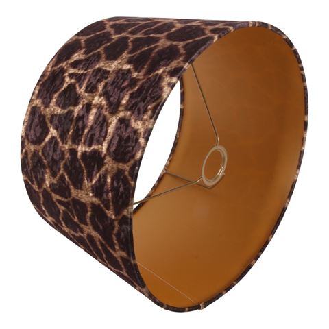 Lampshade 50 cm - Giraffe Print - Brown - Fabric