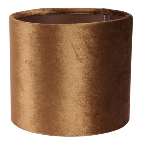 Lampenkap 15 cm - Cilinder - Goud - Stof