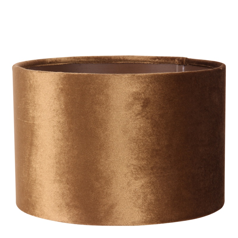 Lampenkap 20 cm - Cilinder - Goud - Stof