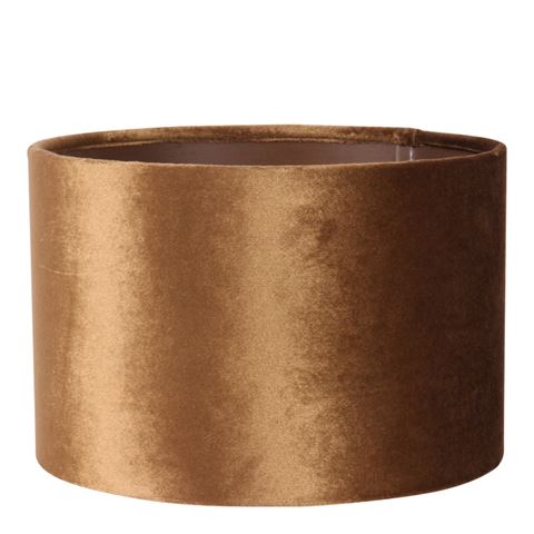 Lampenkap 20 cm - Cilinder - Goud - Stof