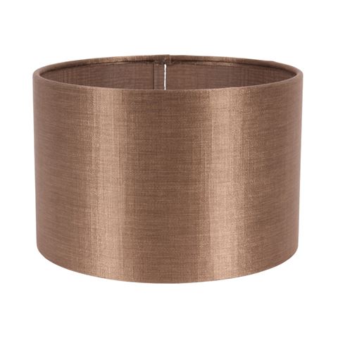 Lampenkap 20 cm - Cilinder - Aardebeige - Stof