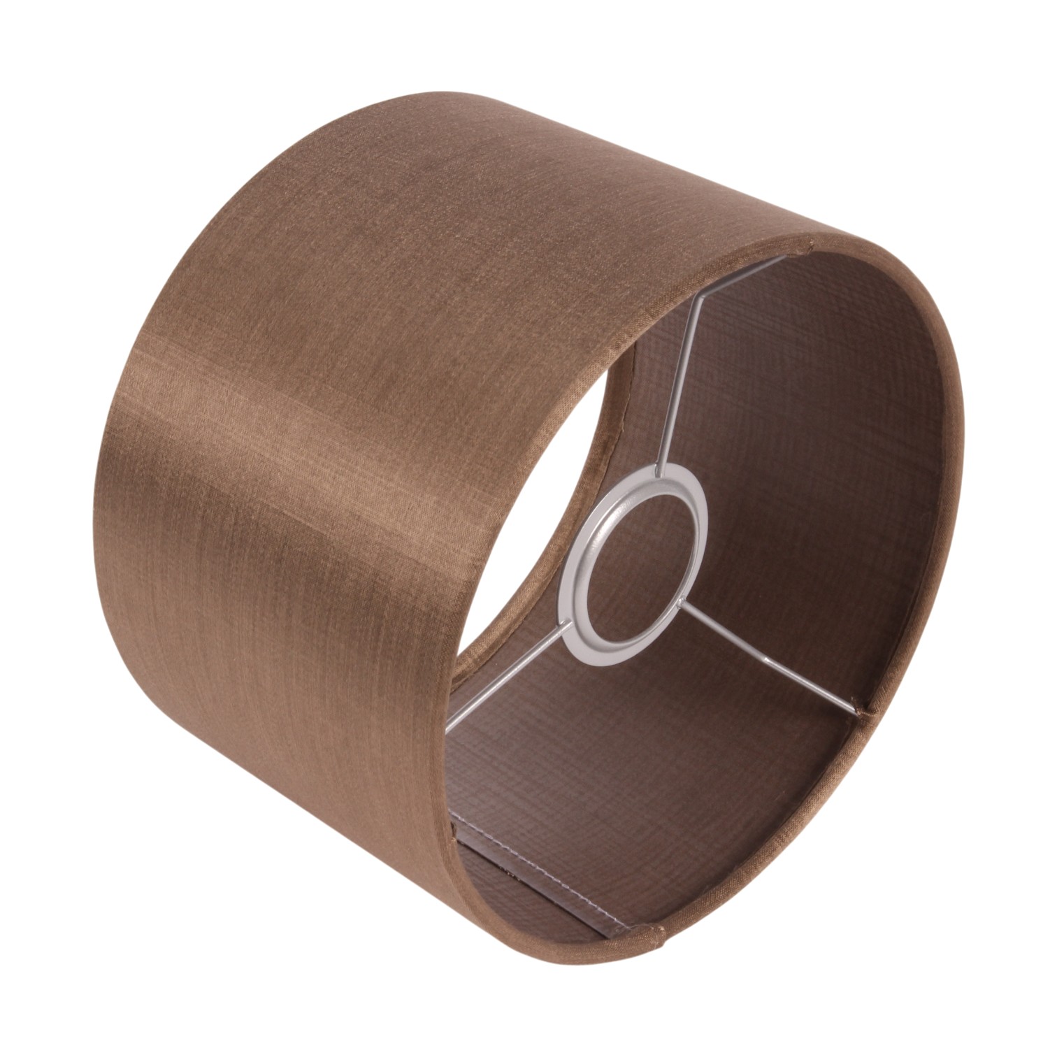 Lampenkap 20 cm - Cilinder - Aardebeige - Stof