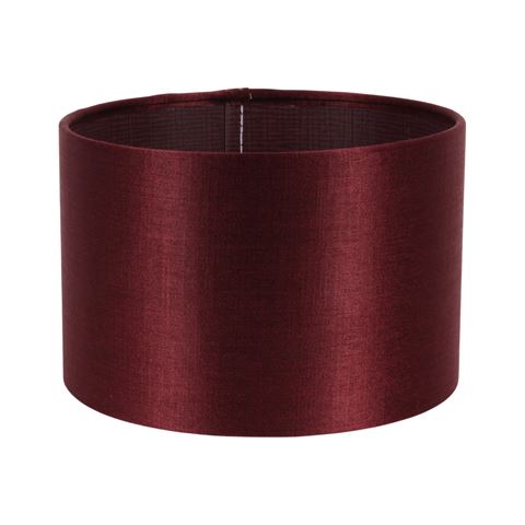 Lampenkap 20 cm - Cilinder - Rood - Stof