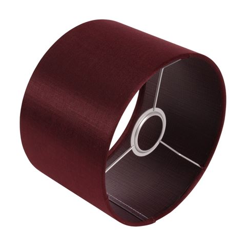 Lampenkap 20 cm - Cilinder - Rood - Stof