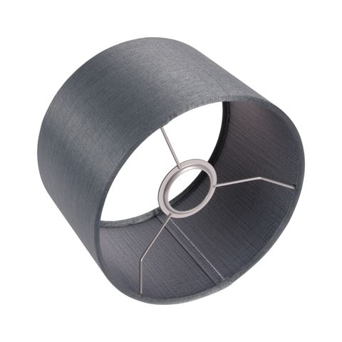 Lampenkap 20 cm - Cilinder - Blauw - Stof