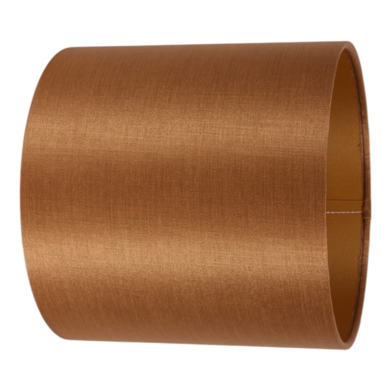 Lampenkap 20 cm - Cilinder - Goud - Stof