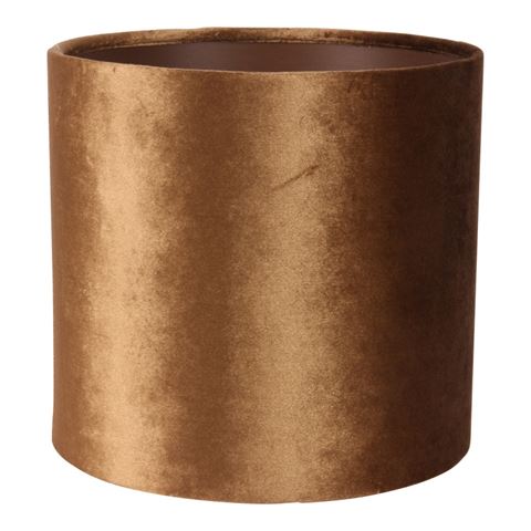 Lampenkap 20 cm - Cilinder - Goud - Stof