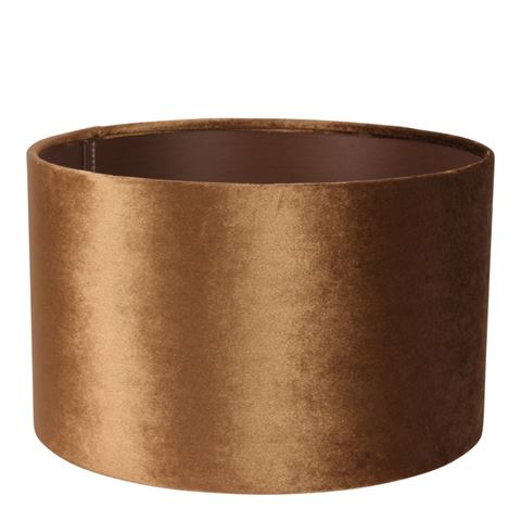 Lampenkap 25 cm - Cilinder - Goud - Stof